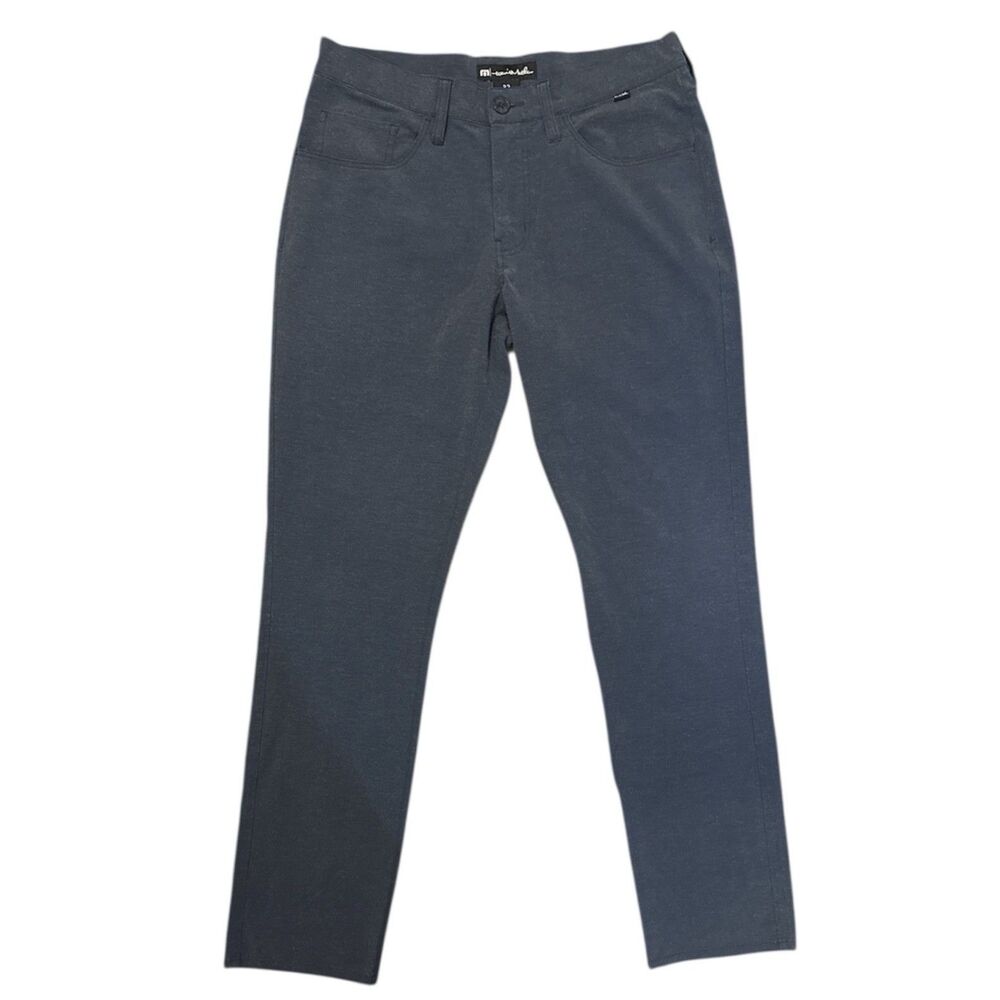 Travis Mathew Mens Pants 32 Prestige Lifestyle Performance Navy Golf Chino